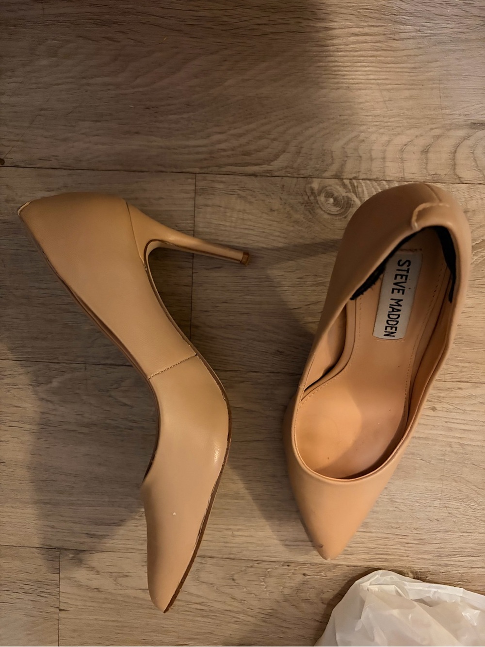 Steve Madden Beige Pointed-Toe Stiletto Pumps